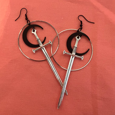 Sword earrings