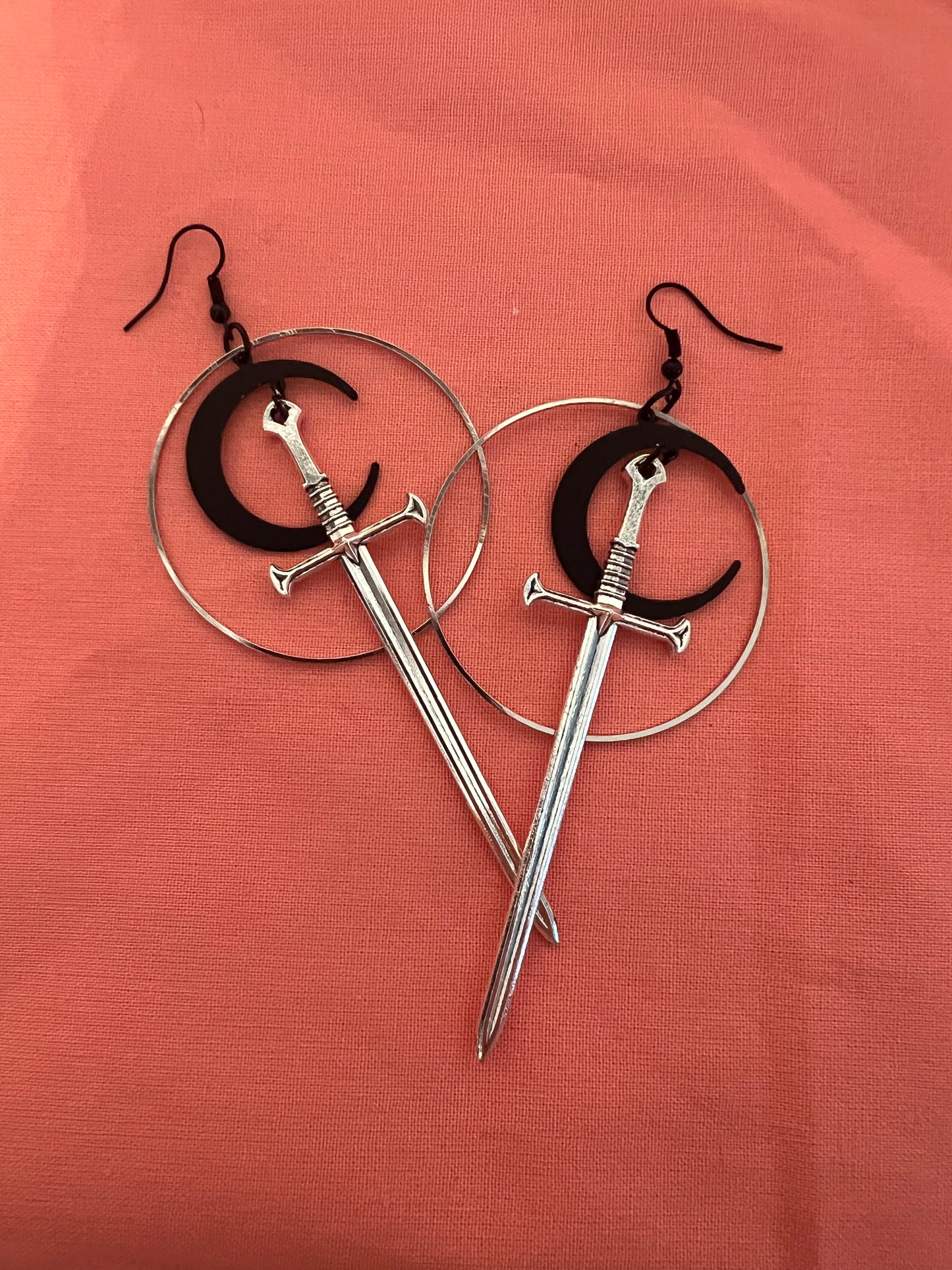 Sword earrings